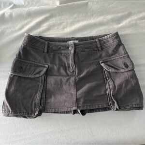 Garage Charcoal Women's Cargo Skort